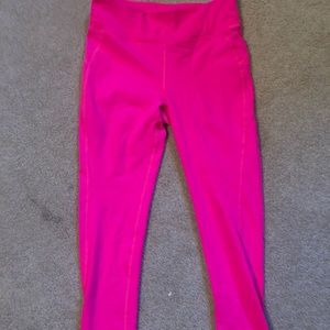New balance for J Crew hot pink 7/8 leggings M